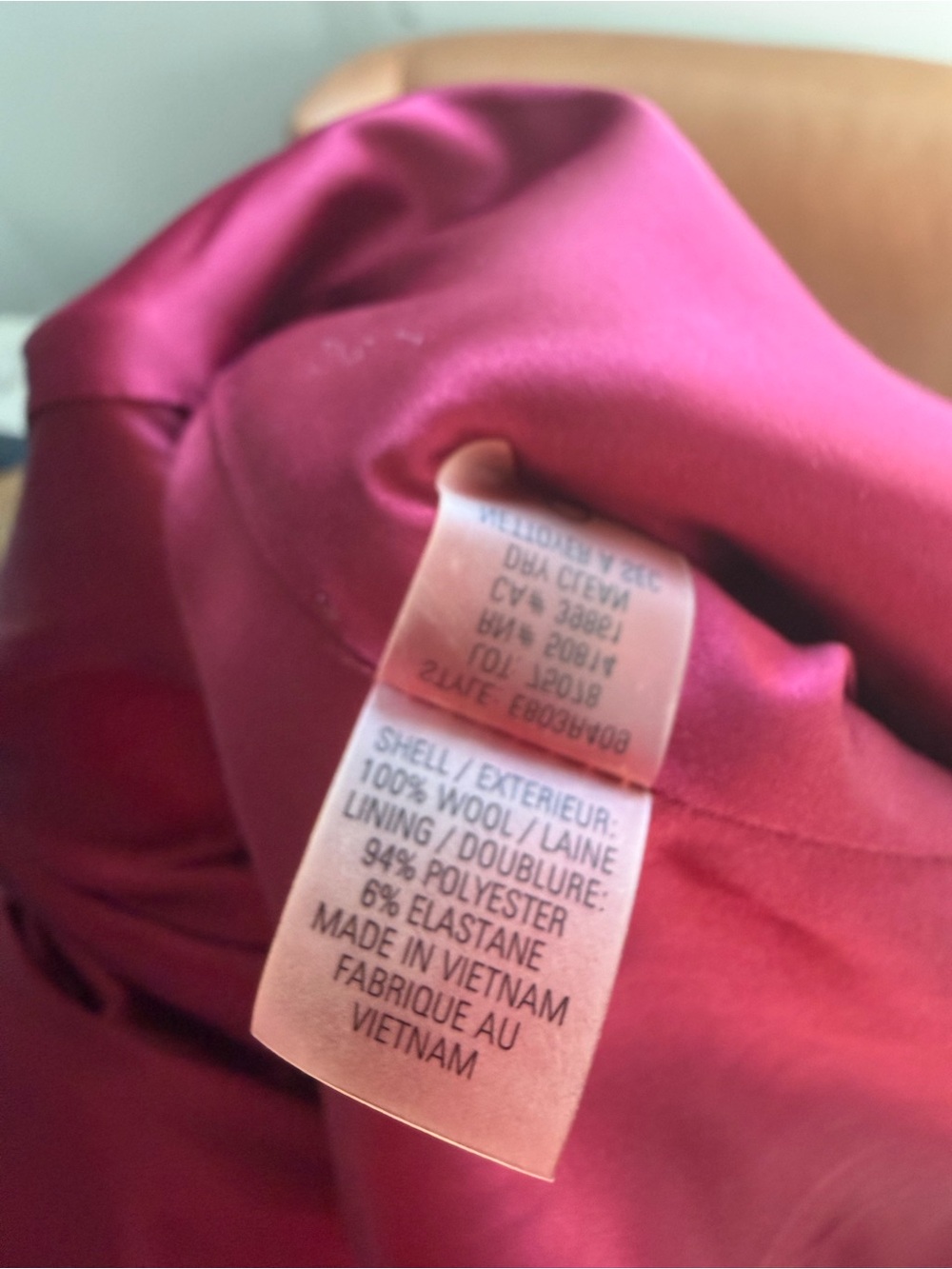 Bergdorf Goodman Women's Long Sleeve Sculpted Crimson Dress Coat - Picture 14 of 17